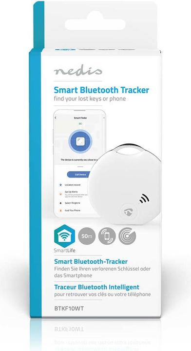 Immagine prodotto Nedis Tracker Bluetooth SmartLife - Bianco (Android, iOS)