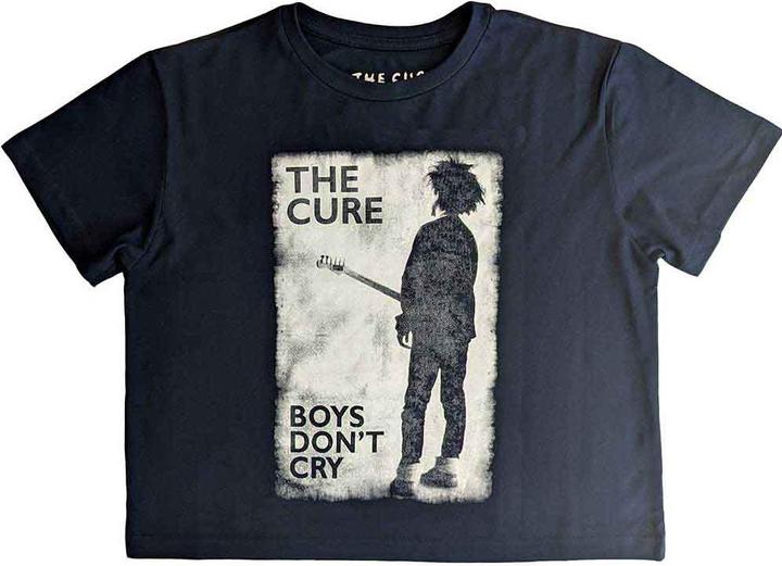 The Cure Boys Dont Cry B&W Crop Top (Girlie)