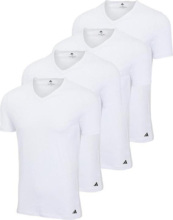 Produktbild adidas 4er Pack Active Flex Cotton Unterhemd / Shirt Kurzarm (XL)