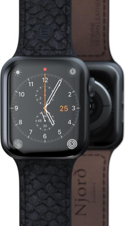 Actual product image Njord Salmon Leather Strap Vindur Watch Strap for Apple Watch 40/41mm (22 mm, Vegan Leather, Stainless steel fastener, Salmon leather)