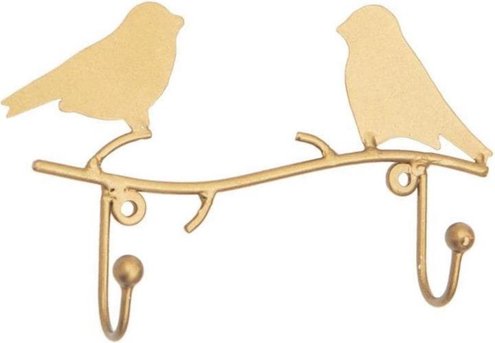Image du produit Tranquillo crochet mural 2 fois, oiseau, or, 16 cm