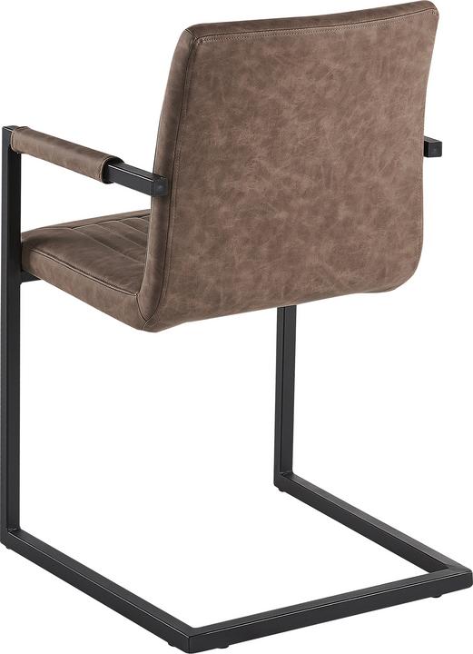 Produktbild Beliani Esszimmerstuhl Kunstleder braun 2er Set BRANDOL