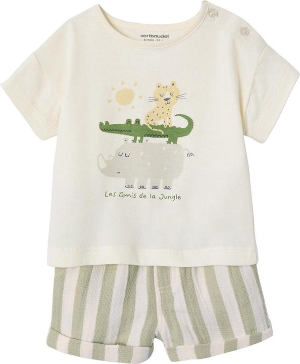 Produktbild Vertbaudet Baby-Set: T-Shirt & Shorts mit Streifenmuster (68)