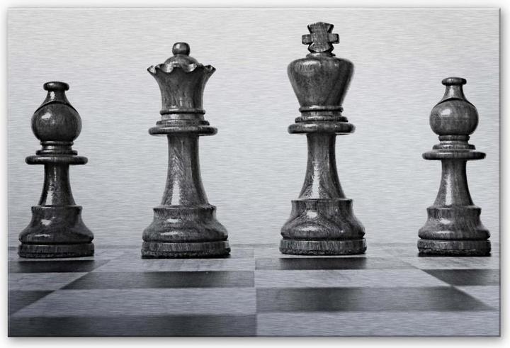 Produktbild Trenddeko Schach Symmetrie (100 x 70 cm)