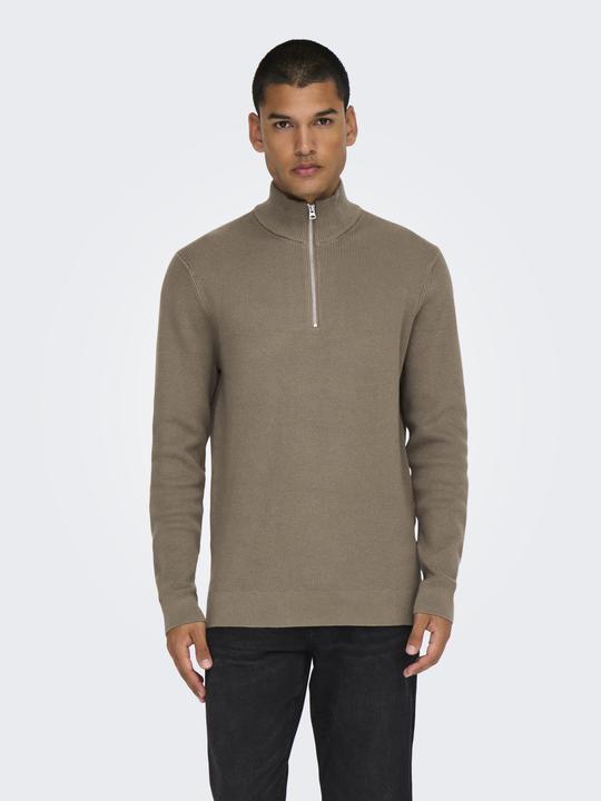 Image du produit Only & Sons Onsphil Reg 12 Struc Half Zip Knit Noos (XS)