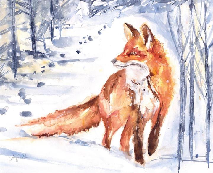 Image du produit Universal Textiles - Impression sur toile encadrée WINTER WALK (40 x 50 cm)