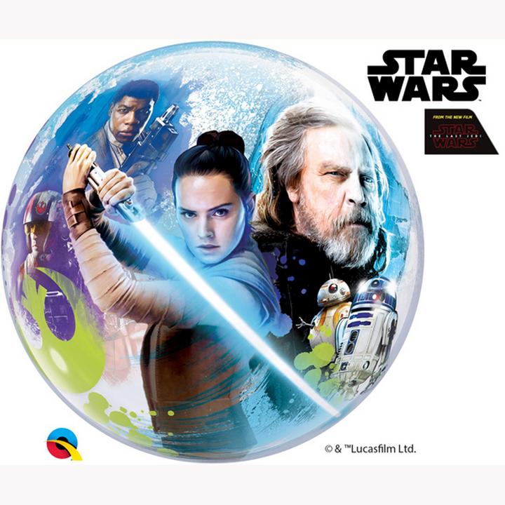 Actual product image Qualatex Star Wars The Last Jedi Round Bubble Balloon
