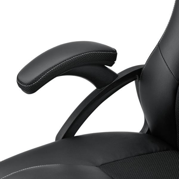 Actual product image Juskys Montreal Racing Desk Chair in Black