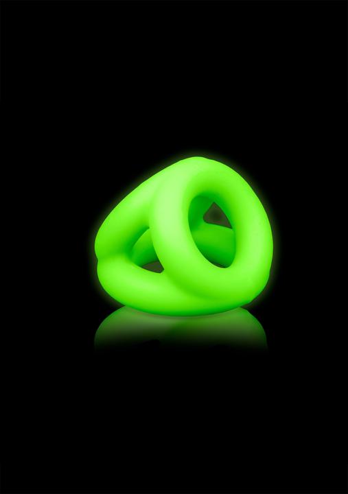 Produktbild Ouch! Cock Ring & Ball Strap - Glow in the Dark (4 cm)