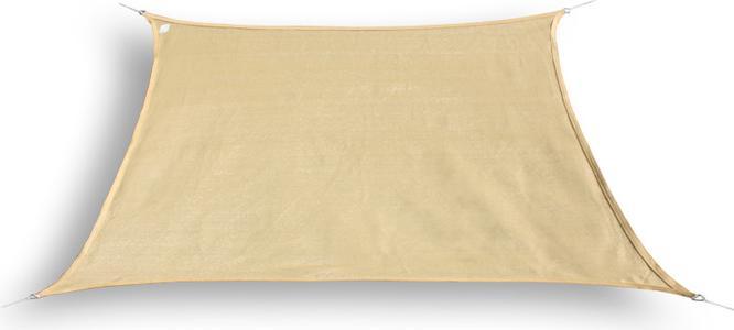Actual product image Swisshandel24 Sun sail trapezoidal 3/4x2m, sand (3/4 x 2 m)