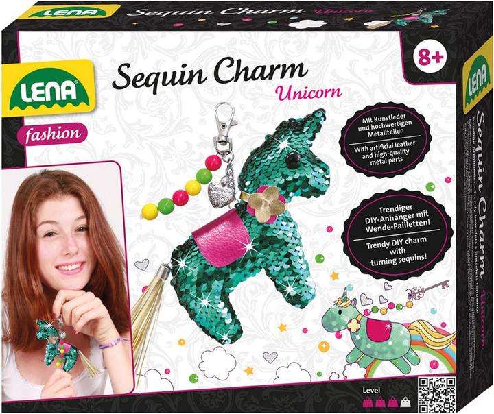 Actual product image Lena Sequin Charm Unicorn