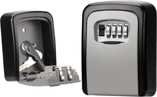 Immagine prodotto Trend-24 Mini cassaforte a chiave da montare a parete, con serratura a combinazione