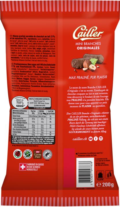 Actual product image Cailler Branch Mini Originale 200g (206 g)