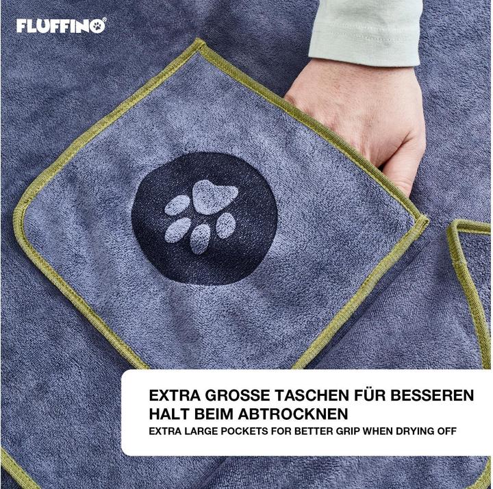 Produktbild Fluffino 2er-Set-Hundehandtuch (L, Hundemantel)