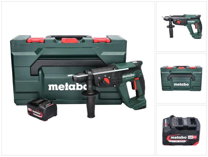 Produktbild Metabo KH 18 LTX 24 Akku Kombihammer 18 V 2,1 J SDS plus + 1x Akku 4,0 Ah + metaBOX - ohne Ladegerät (Akkubetrieb)