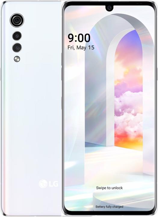 LG Velvet (128 GB, Aurora Bianca, 6.80", SIM singola, 48 Mpx, 5G)