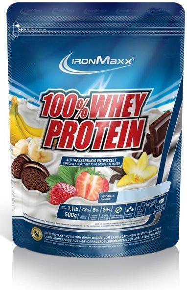Image du produit IronMaxx 100% Whey Protein (sachet de 500g) (Neutre, 1 pcs, 500 g)