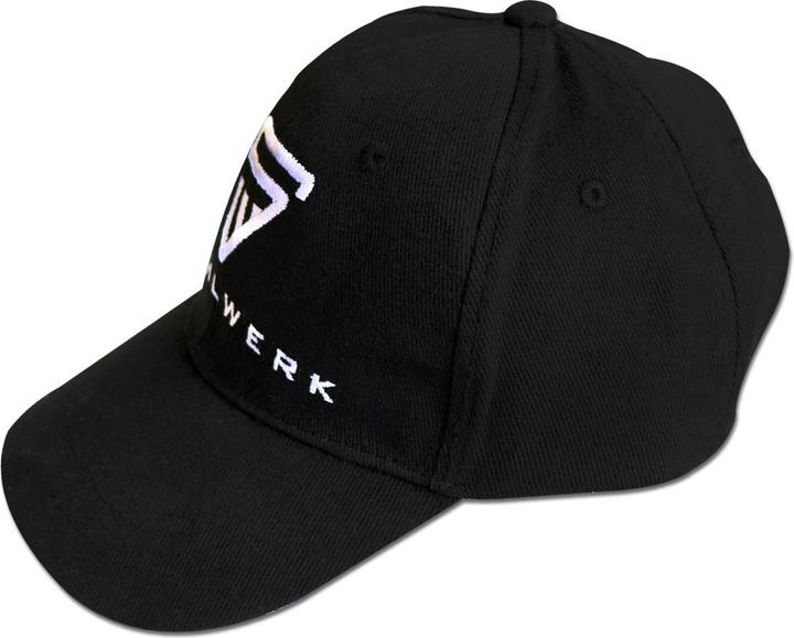 Actual product image Stahlwerk Cap Baseball Cap Merchandise Fan article black with white embroidery (One size)
