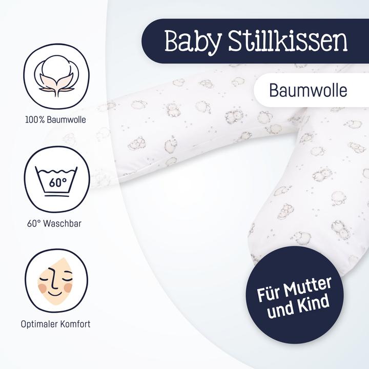 Actual product image Julius Zöllner Nursing Pillow Pearl Filling (190 cm)