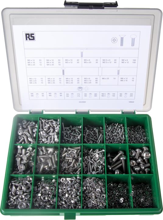 Actual product image Rs Pro Screws assortment (3168 Screws per piece)