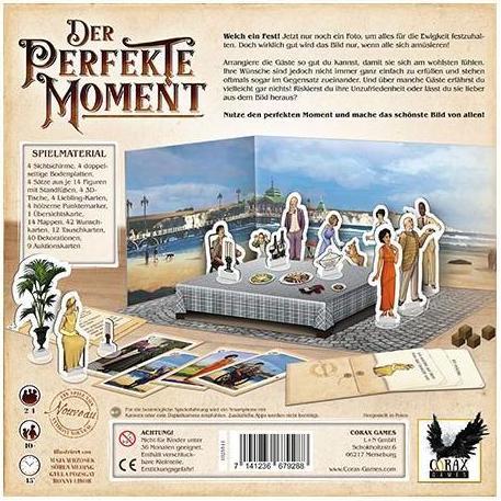 Image du produit Corax Games 1025511 - Der Perfekte Moment, jeu de société pour 2 - 4 joueurs à partir de 10 ans (FR- Ausgabe) (Allemand)