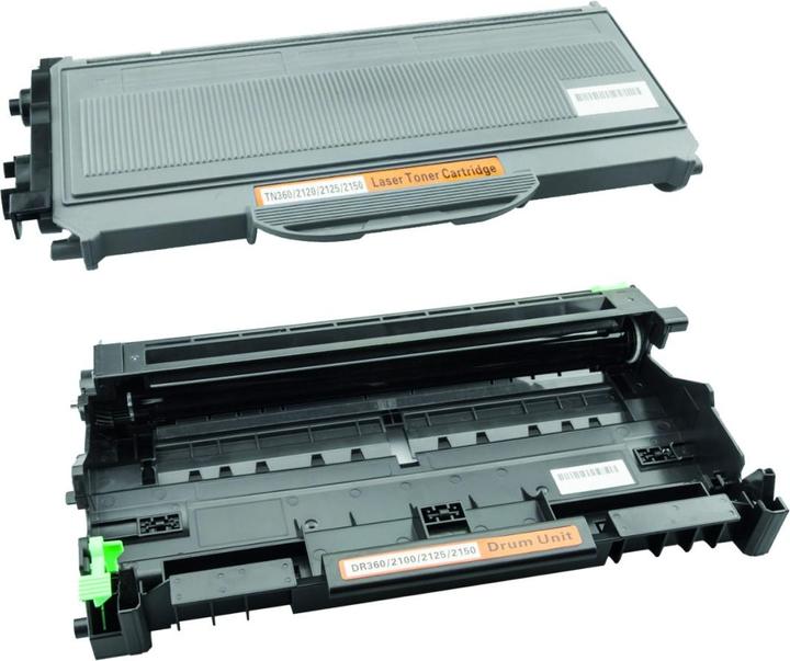 Actual product image Plutoos Brother TN2120 & DR-2100 Toner XXL & Drum compatible, Black