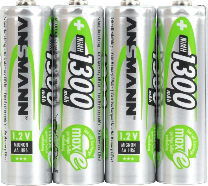 Produktbild Ansmann maxE (4 Stk., AA, 1300 mAh)