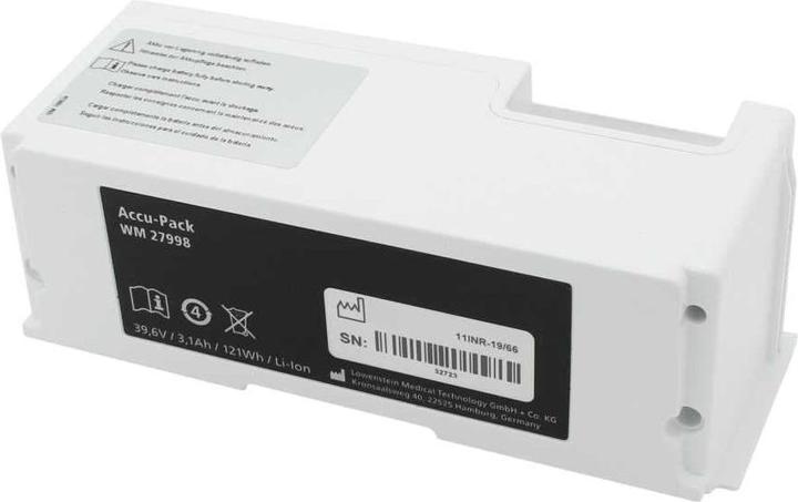 Actual product image Original Medizinakku Li-Ion 39,6V 3100mAh 121Wh ersetzt WM27880 (3100 mAh)