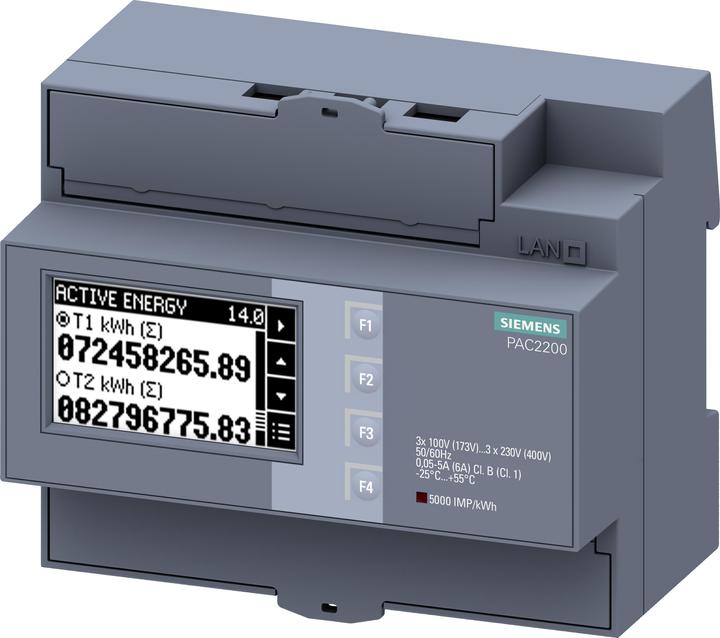 Siemens Digital Power Meter, 1/5A, M-bus 230Vac
