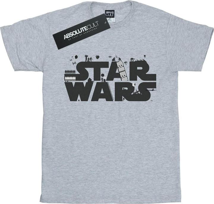 Immagine prodotto Star Wars Minimalist Logo Maglietta Ampia Donna (M)