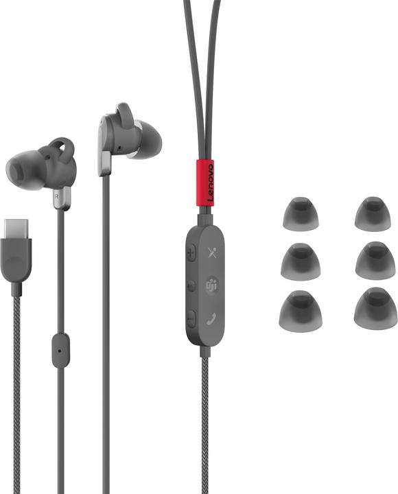 Actual product image Lenovo Accessories Go USB-C ANC In-Ear Headphone (ANC, Cable)