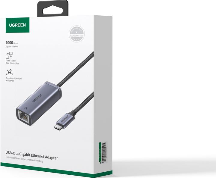 Produktbild Ugreen USB-C to RJ45 Netzwerkadapter (USB-C, RJ45 (1x))