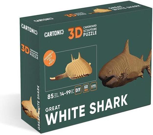 Image du produit Cartonic Requin blanc - modèle 3D en carton