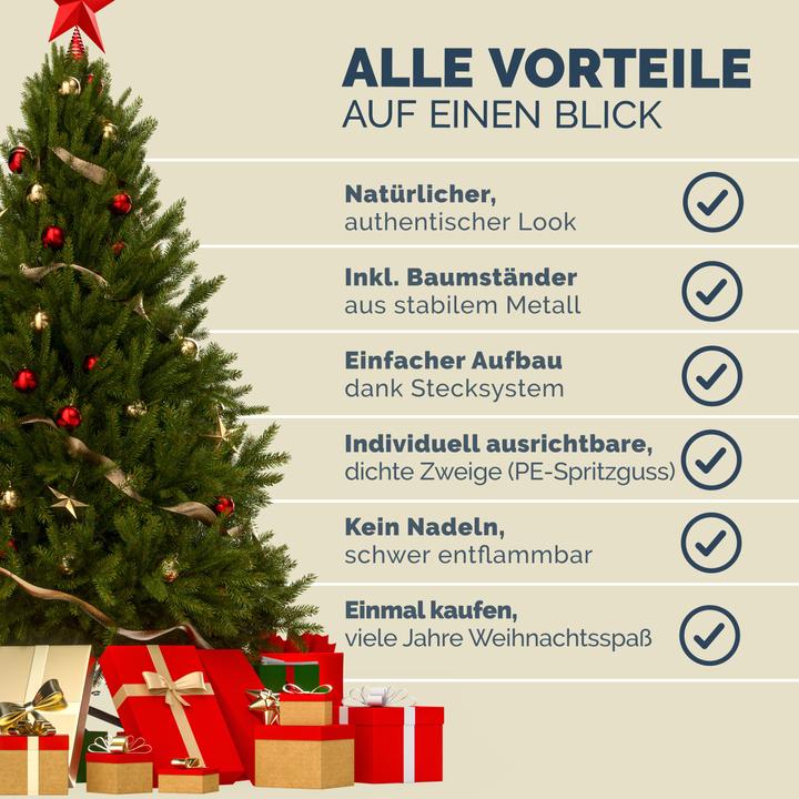 Actual product image Casaria Christmas tree (140 cm)