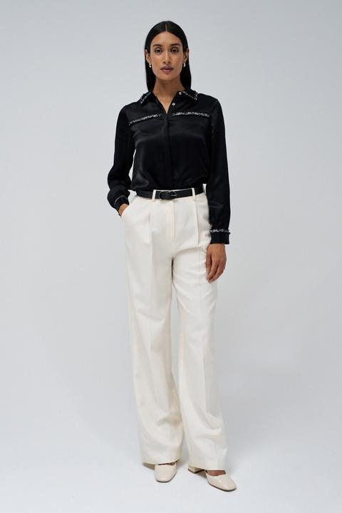 Image du produit Salsa Jeans Chemise à manches longues Shirt With Ribbon Tweed-Effect (M)
