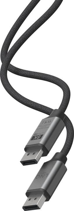 Produktbild LINQ Connects DisplayPort Stecker -> DisplayPort Stecker LQ48025 grey (2 m, DisplayPort)