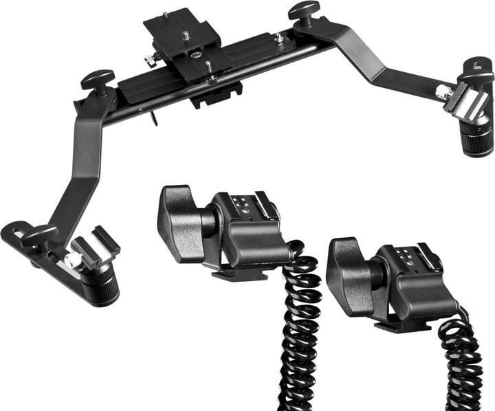 Image du produit Walimex Macro rail de flash Pro avec câble Y Panaso. (Support de flash)