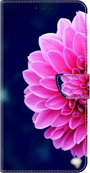 Image du produit Art iPhone 15 Pro Livre Etui avec porte-carte Fleur rose (Apple iPhone 15 Pro)