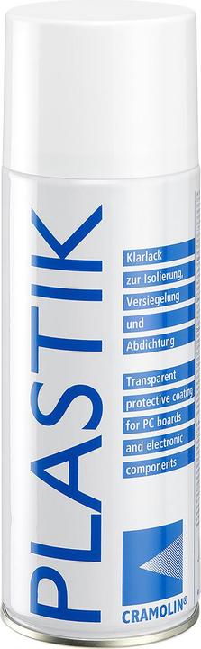 Actual product image Cramolin PLASTIK Acrylic Resin Circuit Board Protective Lacquer Transparent, Spray 400 ml (Transparent, 0.40 l)