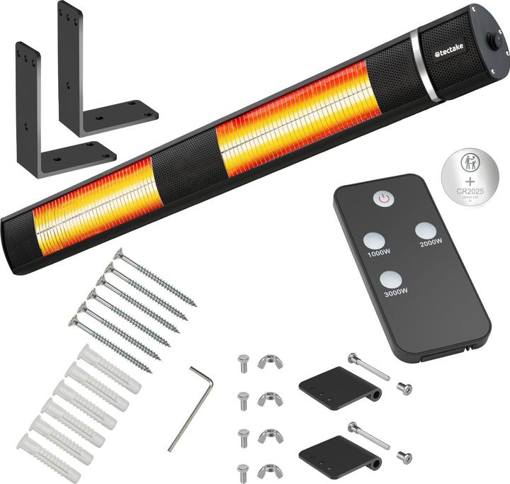 Immagine prodotto tectake Riscaldatore radiante a infrarossi (3000 W)