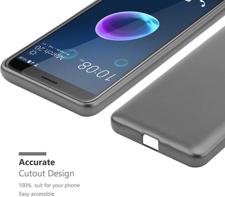 Actual product image Cadorabo TPU Matt Metallic Cover (HTC Desire 12)