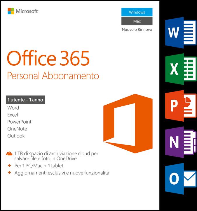 Image du produit Microsoft Office 365 Personal (1 Utilisateur, 12 mois)