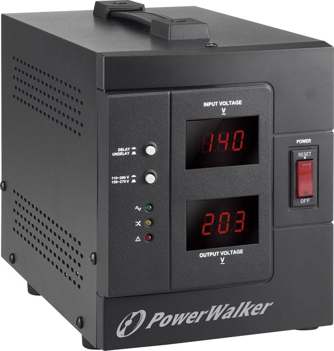 Actual product image Powerwalker AVR 1500/SIV Schuko 1500VA / 1200W automatic voltage regulator (1500 VA, 1200 W)