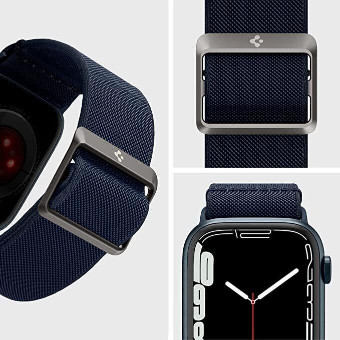 Actual product image Spigen Fit Lite Band for Apple Watch Series 42, 44, 45, 49 mm - navy (42 mm, 44 mm, 45 mm, 49 mm)