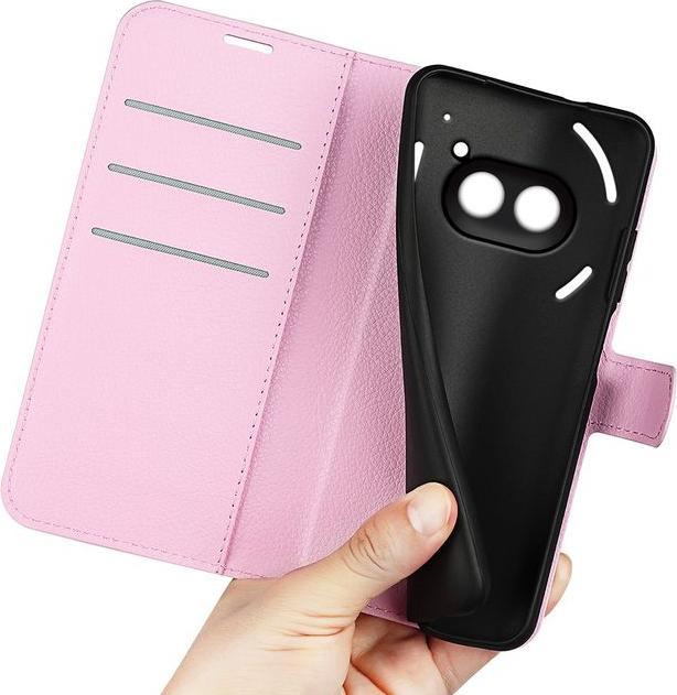 Actual product image MU Classic Litchi Leather Bookcover Series (Nothing Phone (2a))