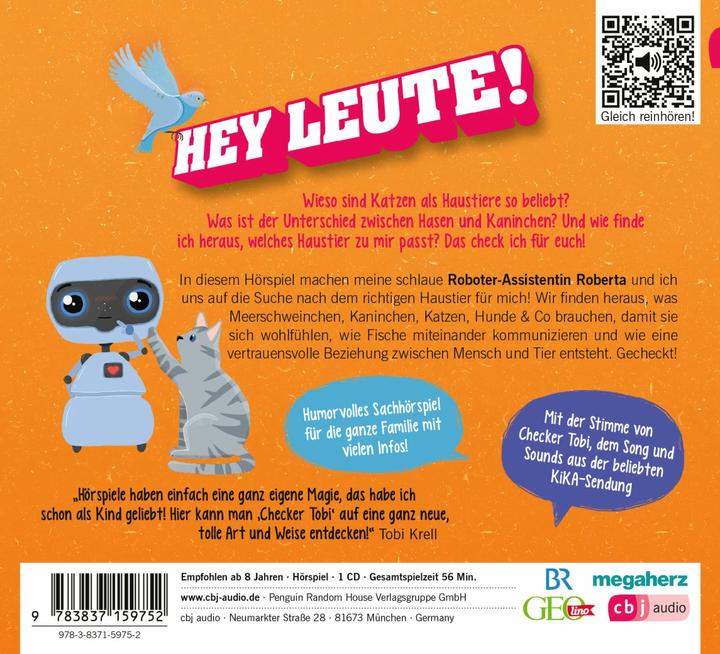 Produktbild Checker Tobi - Der grosse Haustier-Check: Katze, Hund, Kaninchen – Das check ich für euch! (Gregor Eisenbeiss, Deutsch)