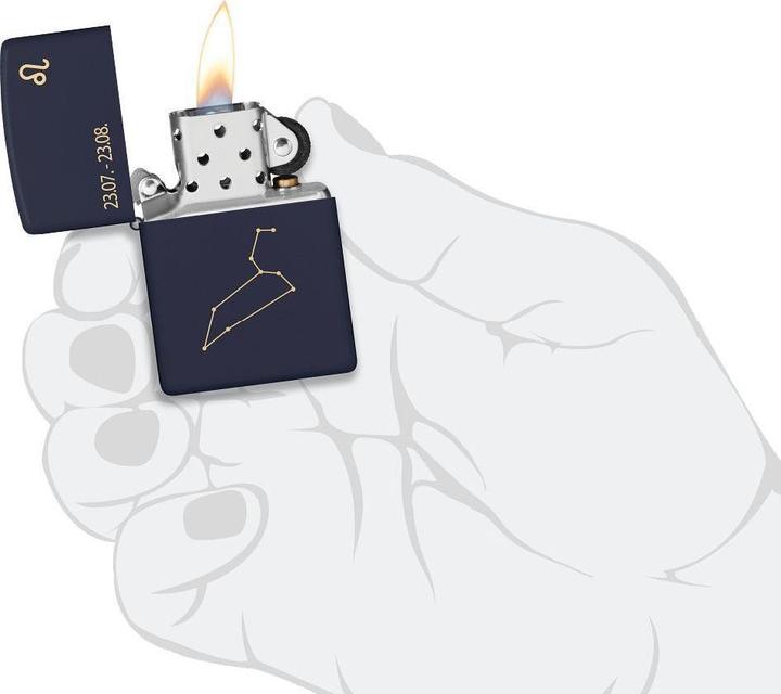 Actual product image Zippo Zodiac Leo Design