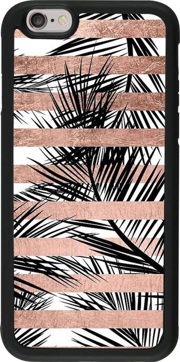 Produktbild PhoneLook Hülle Silikon schwarz Palm trees gold stripes (Apple iPhone 6)