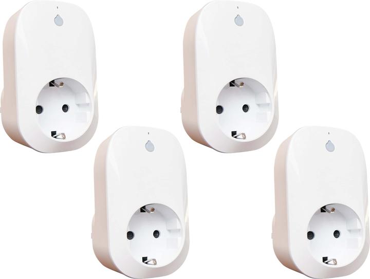 Produktbild Shelly WLAN-Steckdose Plug, 16 A, Messfunktion, weiss, 4 Stück