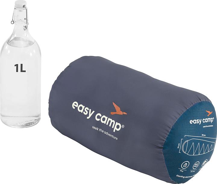 Image du produit Easy Camp Sac de couchage Starling Mummy Blue 8?C (bleu foncé/gris, modèle 2025)